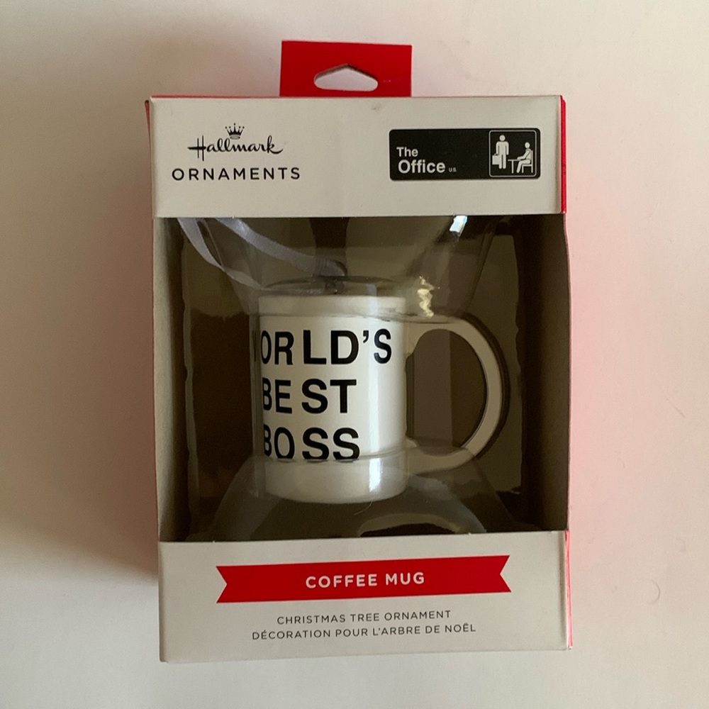 The Office Coffee Mug Dunder Mifflin Best Boss Christmas Ornament Hallmark